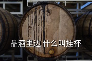 品酒里邊 什么叫掛杯