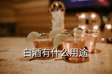 白酒有什么用途