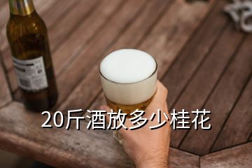 20斤酒放多少桂花