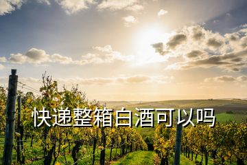 快遞整箱白酒可以嗎