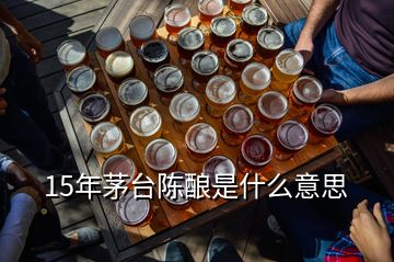 15年茅臺陳釀是什么意思