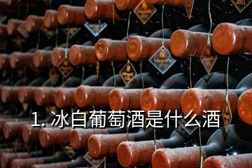 1. 冰白葡萄酒是什么酒