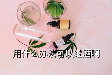 用什么辦法可以繼酒啊