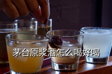 茅臺(tái)原漿酒怎么喝好喝