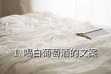 1. 喝白葡萄酒的文案