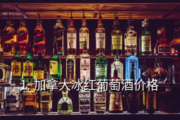 1. 加拿大冰紅葡萄酒價格