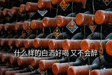 什么樣的白酒好喝 又不會(huì)醉