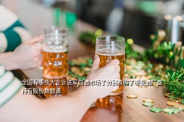 全國有哪些大企業(yè)進軍白酒市場了分別收購了哪些酒廠或持有股份數額請