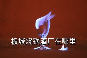 板城燒鍋酒廠在哪里