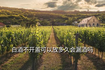 白酒不開蓋可以放多久會(huì)漏酒嗎