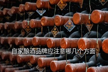 自家釀酒品牌應(yīng)注意哪幾個方面