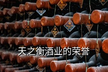 天之衡酒業(yè)的榮譽