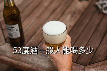 53度酒一般人能喝多少