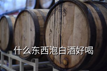 什么東西泡白酒好喝