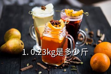 1. 0.23kg是多少斤