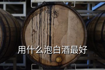 用什么泡白酒最好