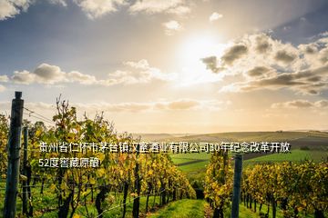 貴州省仁懷市茅臺鎮(zhèn)漢室酒業(yè)有限公司30年紀念改革開放52度窖藏原釀