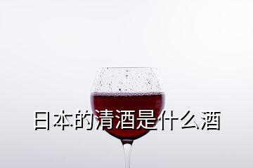 日本的清酒是什么酒