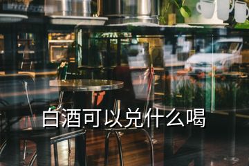 白酒可以兌什么喝