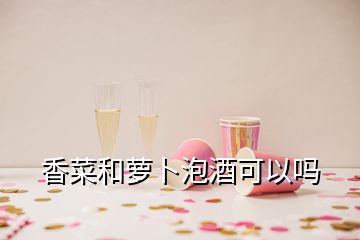 香菜和蘿卜泡酒可以嗎