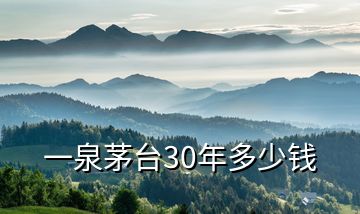 一泉茅臺30年多少錢