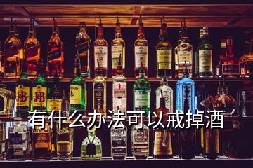 有什么辦法可以戒掉酒