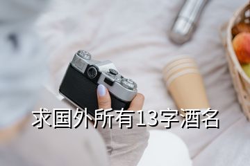 求國(guó)外所有13字酒名