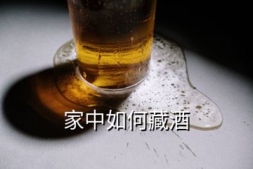 家中如何藏酒