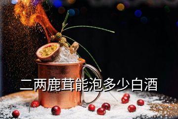 二兩鹿茸能泡多少白酒