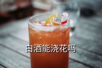 白酒能澆花嗎