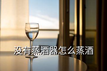 沒(méi)有蒸酒器怎么蒸酒