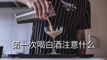 第一次喝白酒注意什么