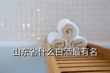 山東省什么白酒最有名