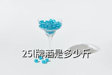 25l牌酒是多少斤