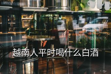 越南人平時喝什么白酒