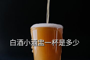 白酒小酒盅一杯是多少