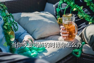 當(dāng)你快要喝醉的時(shí)候你怎么辦