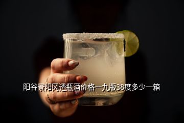 陽谷景陽岡透瓶酒價(jià)格一九版38度多少一箱