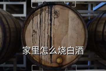 家里怎么燒白酒