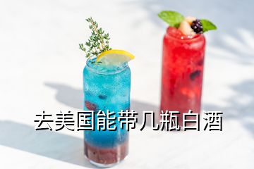 去美國能帶幾瓶白酒