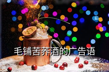 毛鋪苦蕎酒的廣告語(yǔ)