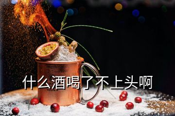 什么酒喝了不上頭啊