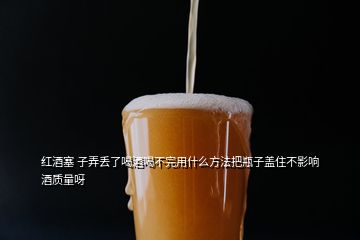 紅酒塞 子弄丟了喝酒喝不完用什么方法把瓶子蓋住不影響酒質(zhì)量呀