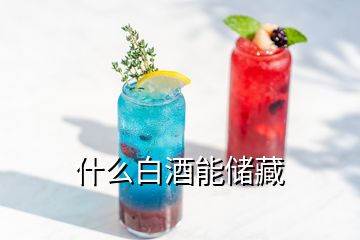 什么白酒能儲藏