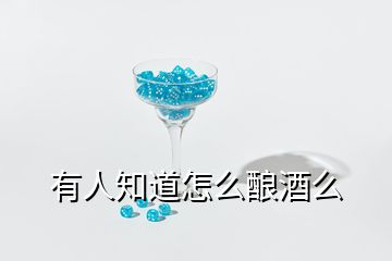 有人知道怎么釀酒么