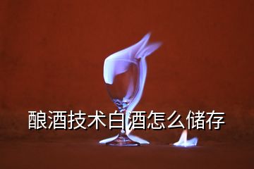 釀酒技術(shù)白酒怎么儲存