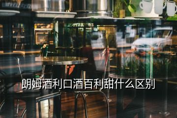 朗姆酒利口酒百利甜什么區(qū)別