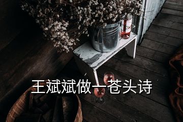 王斌斌做一蒼頭詩