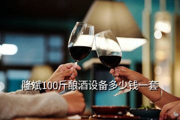 隆斌100斤釀酒設(shè)備多少錢一套