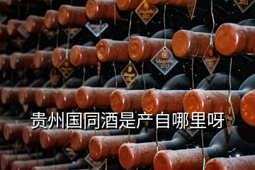 貴州國(guó)同酒是產(chǎn)自哪里呀